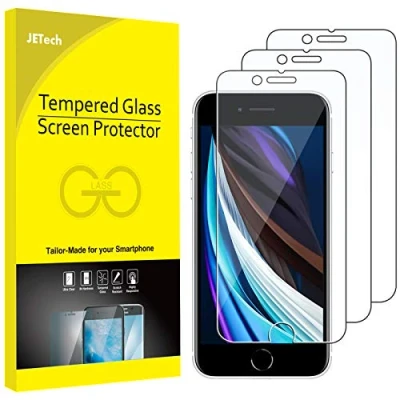 Abbildung von JETech Schutzfolie fur iPhone SE 3/2 (Modell 2022/2020) 4.7 Zoll, Folie Displayschutzfolie, 3 Stück