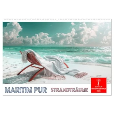 Abbildung von Maritim pur Strandträume (Wandkalender 2025 DIN A2 quer), CALVENDO Monatskalender