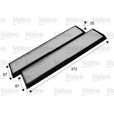 Abbildung von VALEO CLIMFILTER COMFORT 715684 Innenraumfilter Partikelfilter 388, 388 MERCEDES BENZ: E Klasse Cabrio, Limousine, Coupe