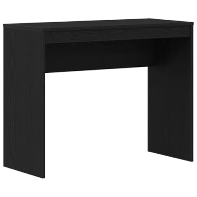 Abbildung von vidaXL Schreibtisch Schwarz Eichen Optik 90x40x72 cm Holzwerkstoff, Bürotisch, Tisch, PC Computertisch, Laptoptisch, Arbeitstisch, Studiertisch