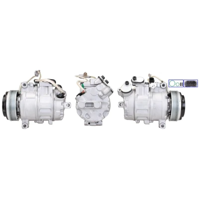 Abbildung von LUCAS ACP860 Kompressor PAG 46 R 134a mit Dichtungen BMW: 5 Limousine, 3 Touring, Limousine