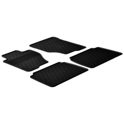 Abbildung von Gledring 0232 Fußmattensatz Gummi vorne und hinten 4 schwarz 750mm 550mm KIA: SORENTO 1