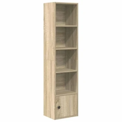 Abbildung von vidaXL Bücherregal Sonoma Eiche 31x24x127 cm Holzwerkstoff, Bücherschrank, Lagerregal, Regal, Lagerschrank, Schrank, Aufbewahrungsschrank