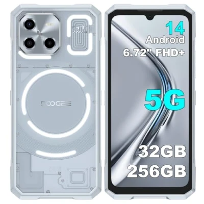 Abbildung von DOOGEE Blade GT 5G Outdoor Handy Ohne Vertrag, 32GB+256GB/2TB TF, 6.72 FHD+ 120Hz Baustellenhandy, Android 14, 48MP AI Kamera, 5500mAh, IP68 Wasserdicht, Dual SIM/Fingerabdruck/Face ID/WiFi6/NFC/GPS