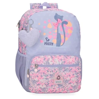 Abbildung von Enso So Pretty Schulrucksack, mehrfarbig, 32 x 42 15 cm, Polyester, bunt, 32x42x15 cms, Schulrucksack