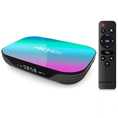 Abbildung von Sofobod HK1 Box TV Android 9.0, 4GB RAM 64GB ROM, S905X3 Quad Core 64bit Cortex A55, GPU G31™ MP2, 2.4G/5G dual WiFi BT4.0 H.265 Decoding LAN 1000 RJ 45, HD 8K Smart
