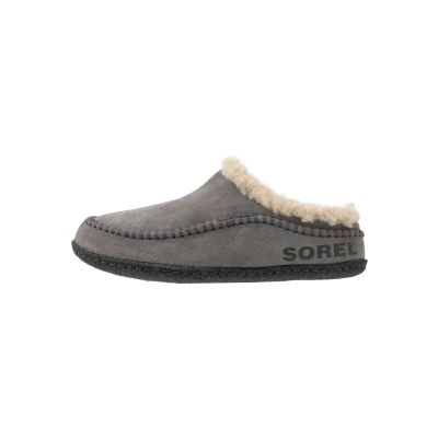 Abbildung von Sorel Lanner Ridge Pantolette flach, Herren, Größe: 43, Quarry Veloursleder