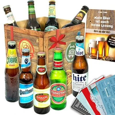 Abbildung von Biere der Welt/mit Bierbuch uvm. / Geschenkidee für Ihn zum Geburtstag