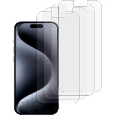 Abbildung von 4ProTec 4x Display Schutz Folie MATT für Apple iPhone 15 Pro