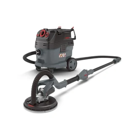 Abbildung von MENZER Trockenbauschleifer LHS 225 VARIO + VCL 530 PRO Antistatic, max. 2100 U/min, (Set), Langhalsschleifer mit Teleskoptechnik, Set Sicherheitssauger