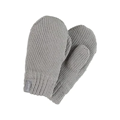 Abbildung von Sterntaler Baby Unisex Kinder Fäustel Strick Handschuh meliert Fäustlinge Winter, Handschuhe gefüttert mit Fleece hellgrau, 2