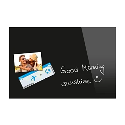 Abbildung von Be!Board B1201 Glas Magnettafel schwarz, 60 x 40 cm, Memoboard magnetisch