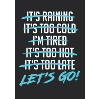 Abbildung von Notizbuch A5 liniert mit Softcover Design: Keine Ausreden laufen Marathon Training Spruch Fitness Sport: 120 linierte DIN Seiten