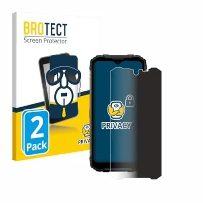 Abbildung von BROTECT (2 Stück Anti Spy Blickschutzfolie für Doogee S96 Pro Privacy Screen Protector [Displayschutz Folie, Sichtschutz, Blaulichtfilter]
