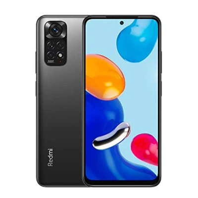 Abbildung von Xiaomi Redmi Note 11 Smartphone 6,43&quot; FHD+ DotDisplay, 90Hz AMOLED 50MP Al Quad Kamera, 5000mAh (typ) Akku, Dual SIM 6G 128GB Graphitgrau [Globale Version]