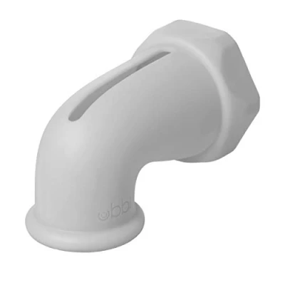 Abbildung von Ubbi Bath Spout Safety Guard, Soft Silicone Cover for Baby Time, Must Have Time Accessory, Grey, Large