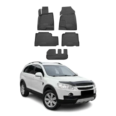 Abbildung von OMAC 1620444 Fußmattensatz TPE (thermoplastischer Elastomer) 5 schwarz CHEVROLET: Captiva