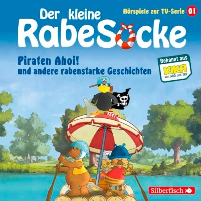 Abbildung von Piraten Ahoi!, Die Fußballwaldmeisterschaft, Das goldene Amulett (Der kleine Rabe Socke Hörspiele zur TV Serie 1): 1 CD