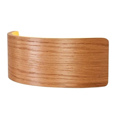 Abbildung von Lindby Wandleuchte Rafailia, LED Leuchtmittel fest verbaut, warmweiß, Modern, Holz, Metall, Holz dunkel, 1 flammig, inkl. Leuchtmittel,