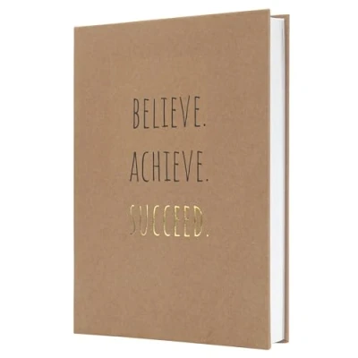 Abbildung von Sigel JN803 Notizbuch Jolie, liniert, dickes 100 g Papier, ca. A5, Hardcover aus Kraftpapier, 192 Seiten, Pure Success, vegan, nachhaltigem Papier
