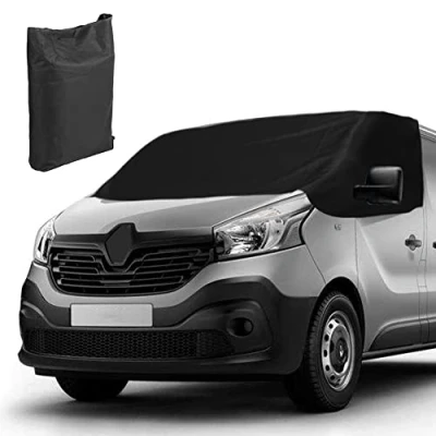 Abbildung von Auto Windschutzscheiben Abdeckung Ersatz für Renault Trafic 2014 2023, 600D Luxus Frontscheiben Sonnenschutz Flat Talento 2016 2020, 100% Verdunkelnd Frontscheibe Wrap Cover