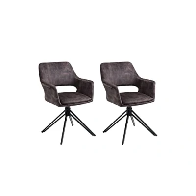 Abbildung von byLIVING Esszimmerstuhl &quot;Estelle&quot;, (Set), 2 St., Samtstoff, 360 Grad drehbar