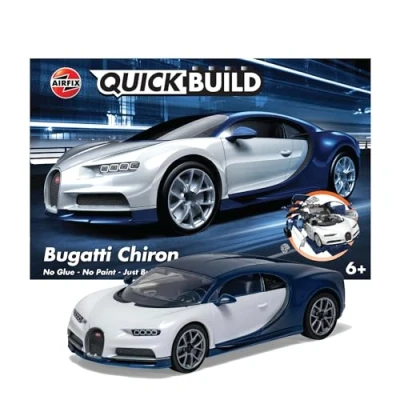 Abbildung von Airfix J6044, Luxusauto Modell, Montagesatz, Bugatti Chiron, Beide Geschlechter, Kunststoff, 44 Stück(e)