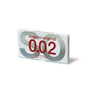 Abbildung von Sagami Kondome Original 0.02 Non Latex Condom für Allergiker geeignet, 6 Packungen mit je 2 Stück, insgesamt, 12 St., latexfreie Kondome, ultradünne japanische