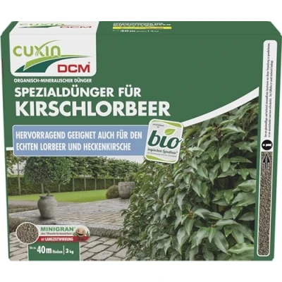 Abbildung von Cuxin DCM Spezialdünger Kirschlorbeer Dünger Hecke
