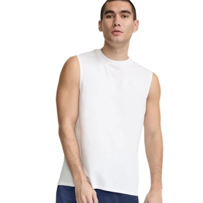 Abbildung von Champion Herren Hemd Klassisches Jersey Muscle T shirt, Weiß, M