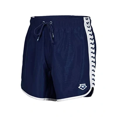 Abbildung von ARENA Herren Icons Team Stripe Boxer Swim Trunks, Navy white, S EU