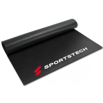 Abbildung von Bodenschutzmatte für Fitnessgeräte Multifunktionsmatte in schwarz. 3 Größen