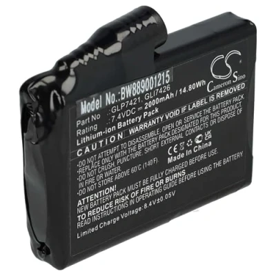 Abbildung von vhbw Akku Ersatz für Glovii GLI7426, GLP7421 beheizbare Handschuhe (2000 mAh, 7,4 V, Li Ion)