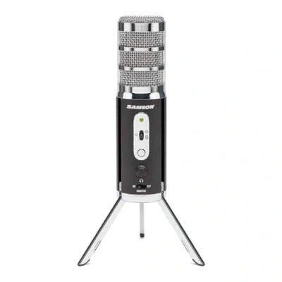Abbildung von SAMSON Satellite USB/iOS Broadcast Microphone for capturing high definition audio on your computer, iPhone or iPad Black, SASAT