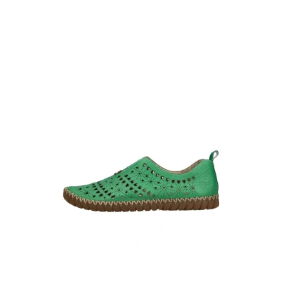 Abbildung von Rieker Riemensandalette, Damen, Größe: 39, Grün Schuhe