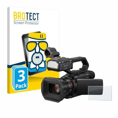 Abbildung von BROTECT Entspiegelungs Schutzglas für Panasonic HC X1500 (3 Stück) Schutz Folie Panzerfolie Glas Matt [Extrem Kratzfest 9H, Anti Reflex]