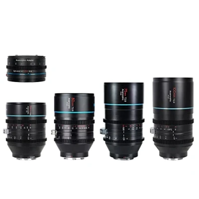 Abbildung von SIRUI T2.9 1.6X Vollformat Z Mount Anamorphoten Objektive Set mit 1.25x Adapter (35mm,50mm,75mm,100mm)