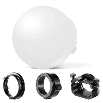 Abbildung von NEEWER CRS6 Softbox Diffusion Dome mit 3 Adapterringen, Kompatibel Godox V1 Z1 Z2 Rundkopf Blitz, quadratischem Speedlite Z760 und mehr, Halterung für Videoleuchte MS60B MS60C MS150B