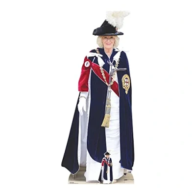 Abbildung von Star Cutouts SC4386 Queen Camilla Pappaufsteller mit königlichem Mini Ausschnitt