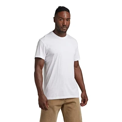 Abbildung von G STAR RAW Herren Back Graphic T Shirt, Weiß (white D23160 336 110), L