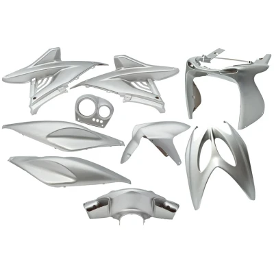 Abbildung von Verkleidungsset YAMAHA Aerox/Nitro 9 teilig Silber Metallic