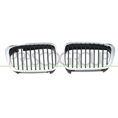 Abbildung von PRASCO BM0182013 Kühlergrill vorne rechts verchromt schwarz chrom BMW: 3 Limousine, Compact, Touring
