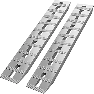 Abbildung von VEVOR 1520 x 305 mm Aluminiumrampen 2 STK. ATV Rampen Laderampen 6000 lbs / 2722 kg Kapazität Bis zu 16 Zoll 406 Ladehöhe