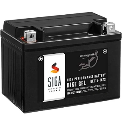 Abbildung von SIGA Gel Motorradbatterie 12V 12Ah 270A/EN Batterie YTZ14 S GEL12 14ZS GTZ14 4 TTZ14S 51101