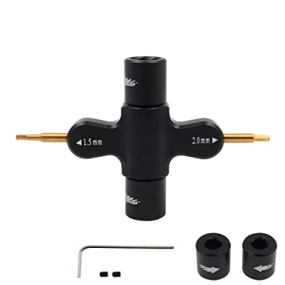 Abbildung von WANGCL 4 in 1 RC Sechskant Schraubendreher Aluminiumlegierung Schnellspannschlüssel Werkzeug für FPV Quadcopter Drohne Auto