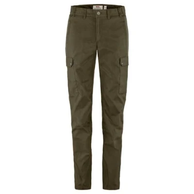 Abbildung von Fjällräven Stina Trousers Outdoorhose, Damen, Größe: 34, Dark olive
