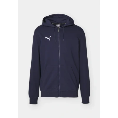 Abbildung von Puma Teamgoal Casuals Hooded Jacket Sweatjacke, Herren, Größe: Medium, Navy/white