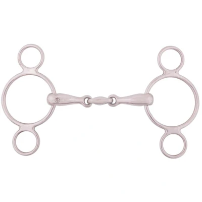 Abbildung von BR Doppelt gebrochenes Pessoa Unterlegtrense 18 mm 12,5 1 Farbe Grau