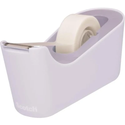 Abbildung von Scotch Klebeband Abroller C18, Lila + Magic Unsichtbares Klebeband, 19 mm x 33 m, 1 Rolle/Packung