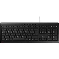 Abbildung von CHERRY STREAM KEYBOARD, Kabelgebundene Tastatur, Spanisches Layout (QWERTY), Flüsterleiser Tastenanschlag, Einzigartiges Tippgefühl, Flaches Design, Schwarz